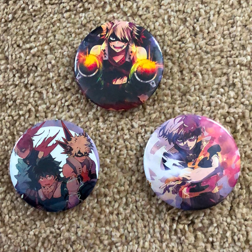 MHA - MY HERO ACADEMIA PIN SET
Bakugo, Todoroki, and Deku